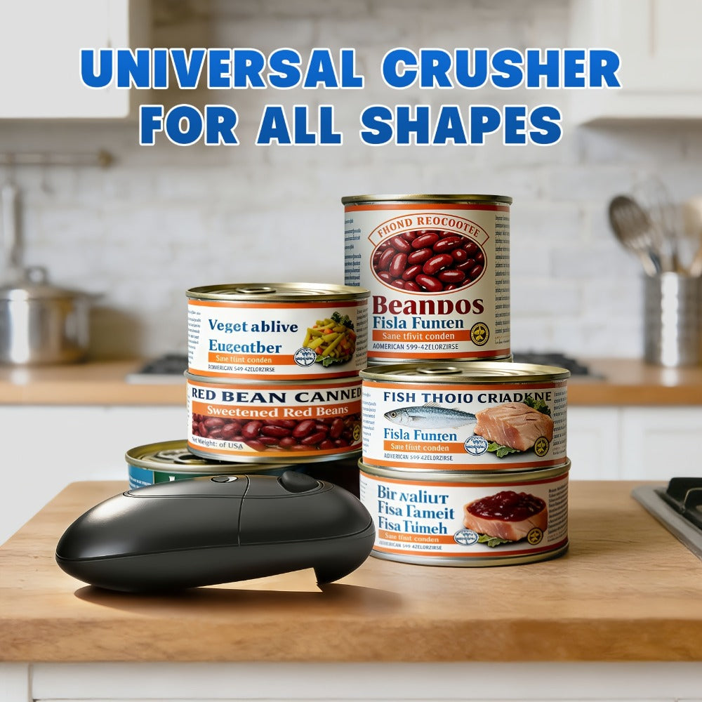 Electric Can Opener One-Touch Automatic – Smooth Edge Battery Operated Handheld Opener for All Can Sizes, Best Kitchen Gadget for Seniors, Arthritis & Weak Hands, Great Gift Idea
