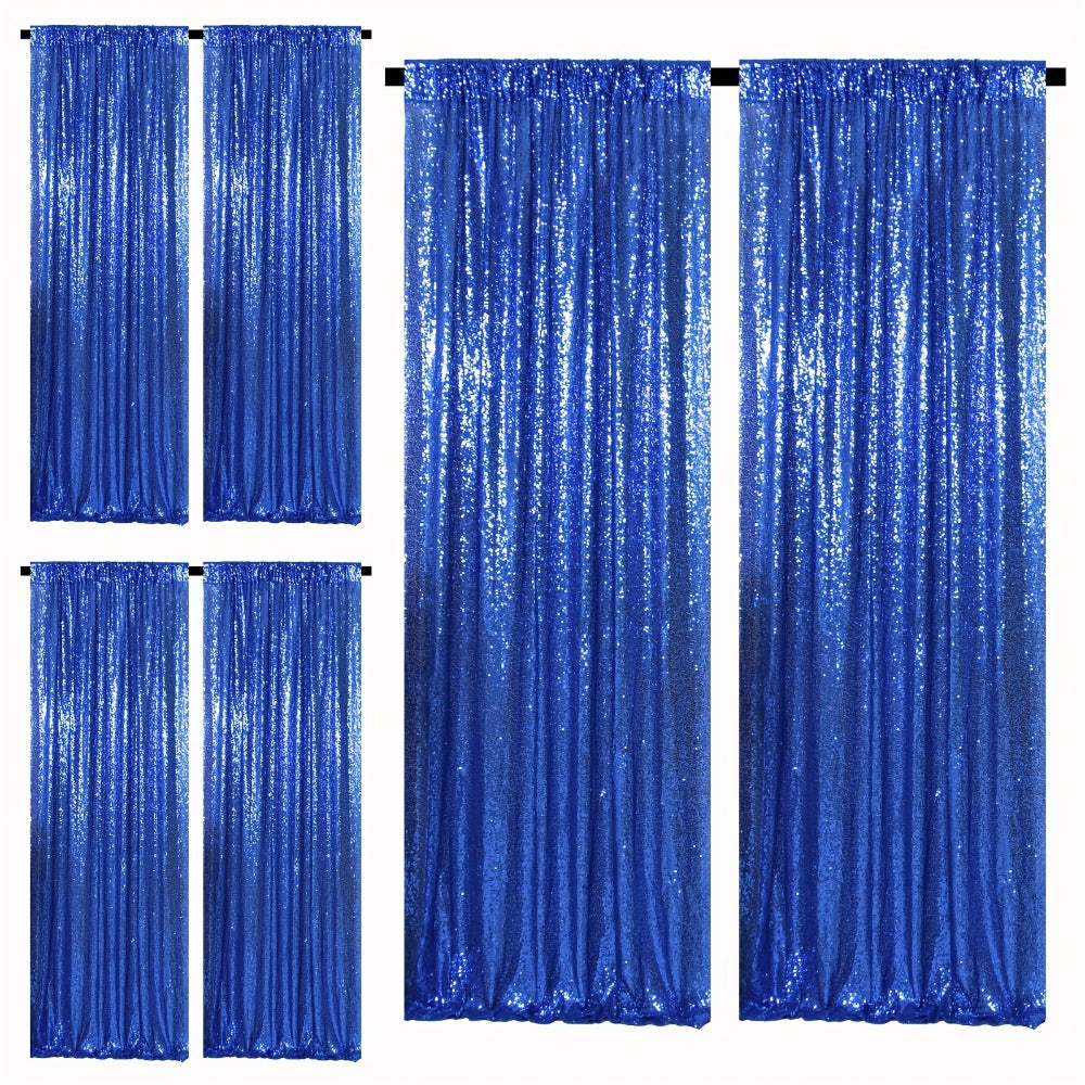 Sequin Backdrop Curtains 2FTx8FT Glitter Photography Background Panels for Party Wedding Birthday Stage Decoration Gold Yellow Shimmer Curtain Set 4 6 10 Panels Available