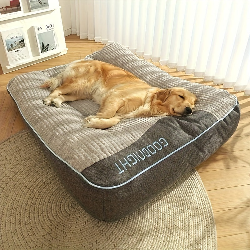 Plush Dog Crate Mat Luxury Sofa Bed - Ultra Soft All-Season Pet Mattress for Small Medium Large Dogs and Cats, Comfortable Cage Liner Kennel Pad for Various Breeds, Available in XL XXL XXXL