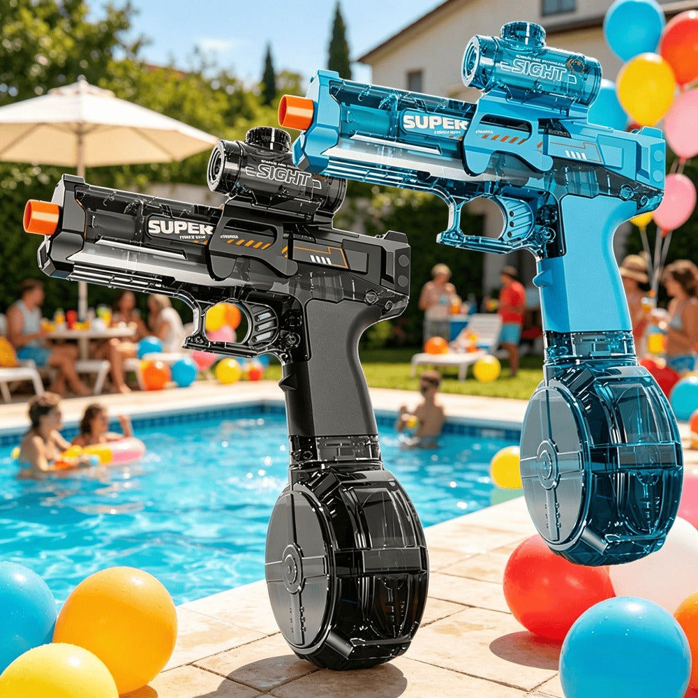 Light Up Water Spray Toy for Kids, 2-Pack with LED Lights & Sound Effects