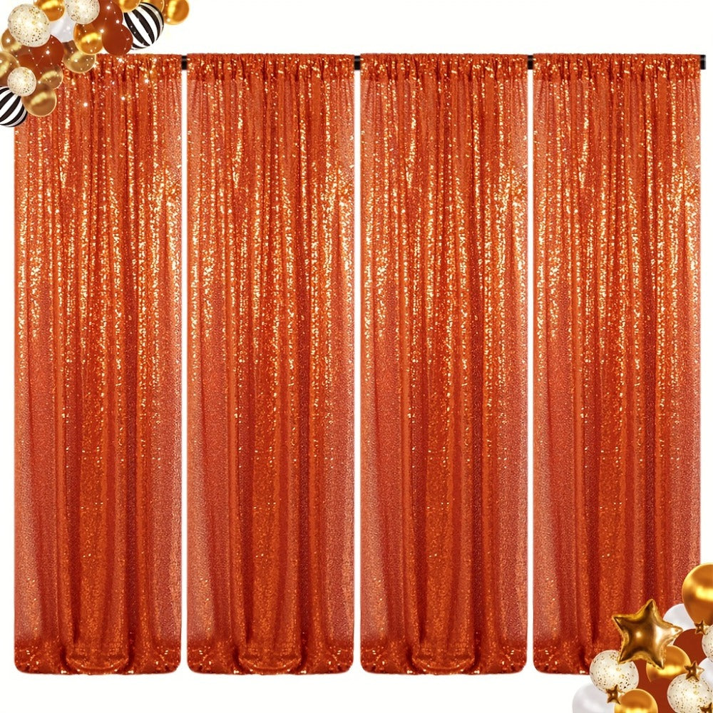 Sequin Backdrop Curtains 2FTx8FT Glitter Photography Background Panels for Party Wedding Birthday Stage Decoration Gold Yellow Shimmer Curtain Set 4 6 10 Panels Available