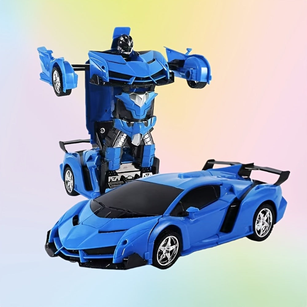 Transforming RC Robot Car, 2.4GHz One-Button Stunt Toy
