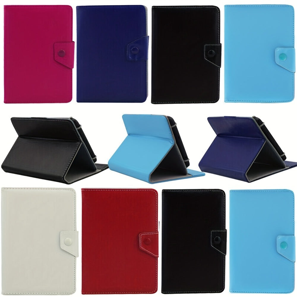 Tablet Sleeve Case 7 8 Inch Universal with Magnetic Closure, Soft Microfiber Interior Anti-Shock Stand Support, Protective Cover Compatible with Most Android Tablets & iPad Mini 7/6/5 – Multiple Colors Dark Blue Black Rose Red Green