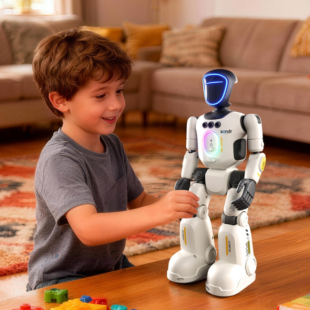Humanoid Robot Toy, Gesture Sensor, Voice Recorder & Pose Control