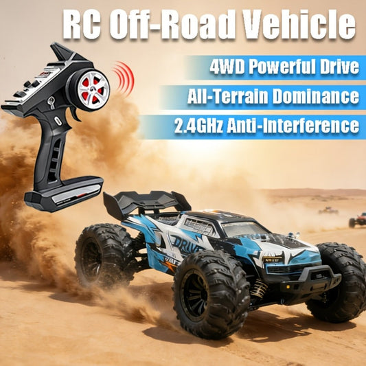 4WD RC Off-Road Car with Brushed or Brushless Dual-Battery Options