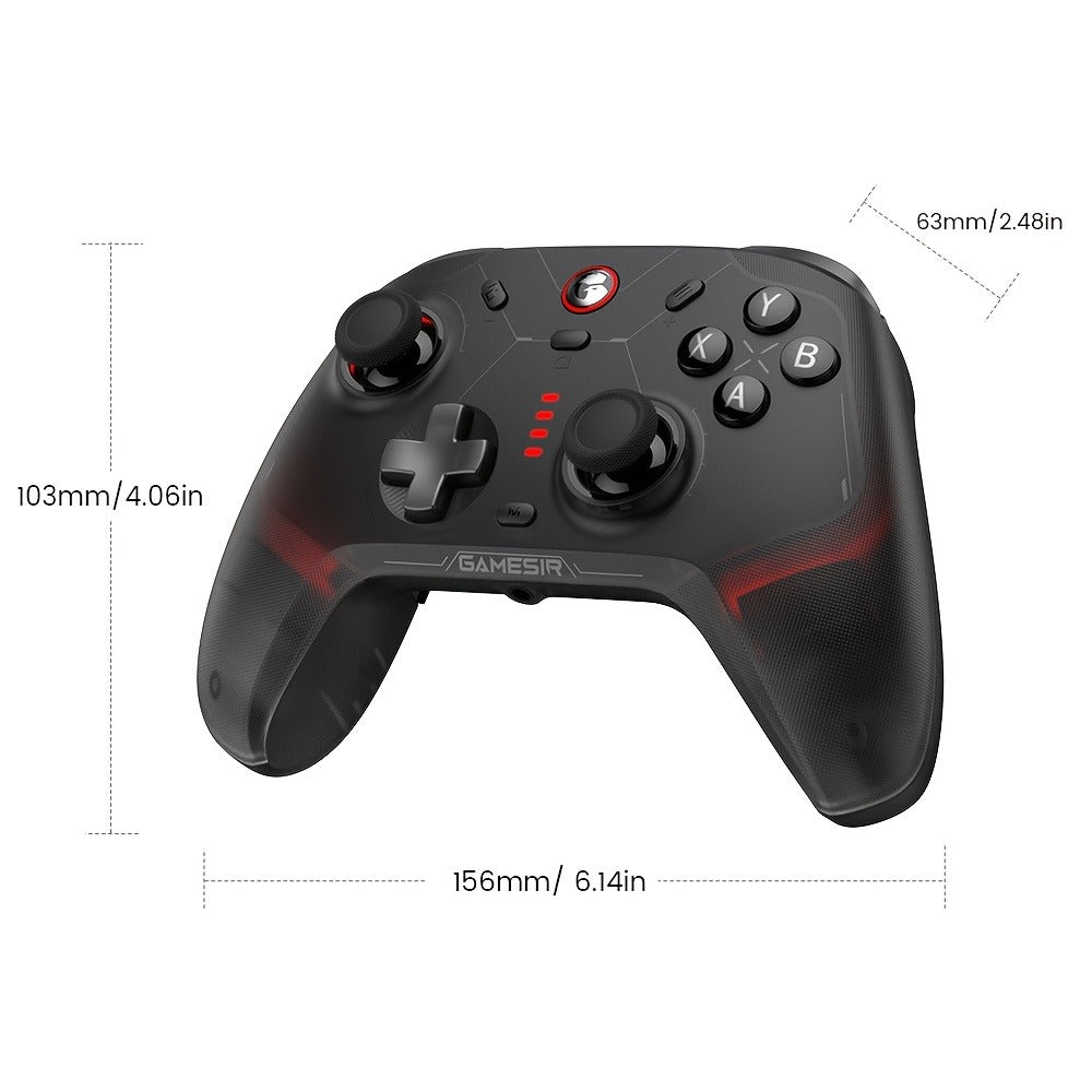 GameSir Cyclone 2 Wireless PC Controller with Mag-ResTMR Sticks, 1000Hz Report Rate, Hall Effect & Micro 2-in-1 Triggers, RGB Lighting & Charging Dock – Compatible with PC, Switch, iOS & Android