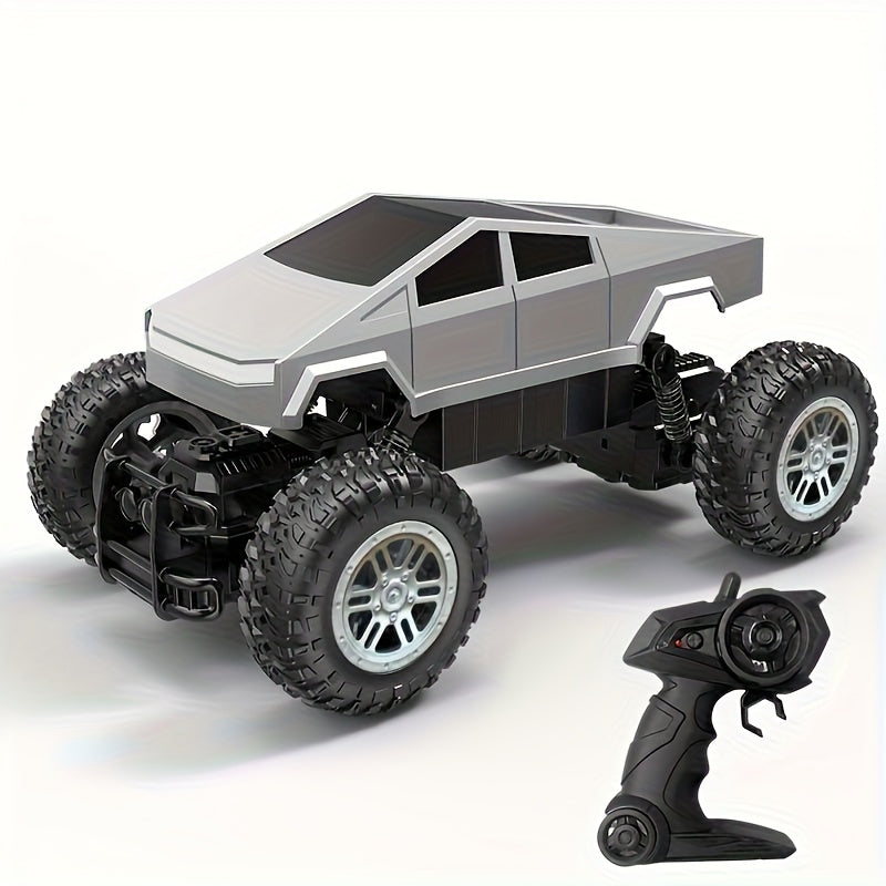 1:16 RC Monster Truck, 4WD Off-Road Pickup with LED Lights and 45° Climbing