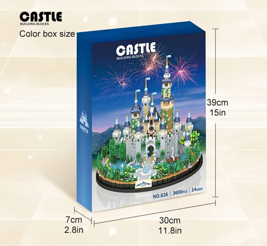 Princess Castle Building Blocks 3600 Pcs, Fairytale Palace Micro Brick Kit for Ages 8+