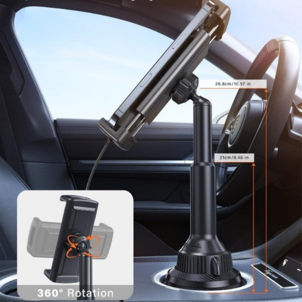 Car Headrest Tablet Holder Adjustable Clamp Mount for iPad iPhone Android Tablets 4.3-11 Inch Universal Backseat Tablet Stand 10.57 Inch Height Adjustable Arm Road Trip Travel Companion Black