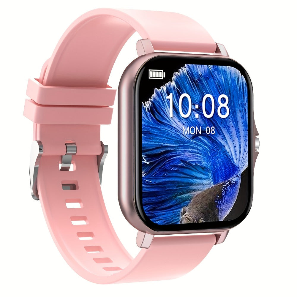 Large Screen Smart Watch with HD Voice Calling, Unisex Bluetooth Smartwatch, Message Reminder, Multiple Sport Modes, Heart Rate Sleep Tracker, Compatible with iPhone & Android – Outdoor Daily Wear Gift Watch 8 Colors