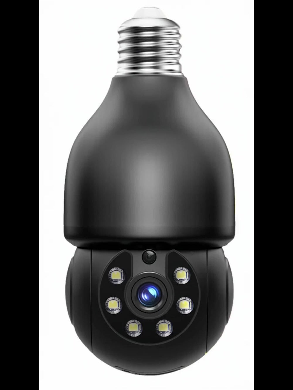 Smart Bulb Security Camera 5MP 360° Panoramic Pan-Tilt with Pet & Cat Dog Monitoring, Color Night Vision, Motion Detection Alarm, Two-Way Audio & Dual-Band WiFi 2.4G & 5G – Wireless Indoor Surveillance