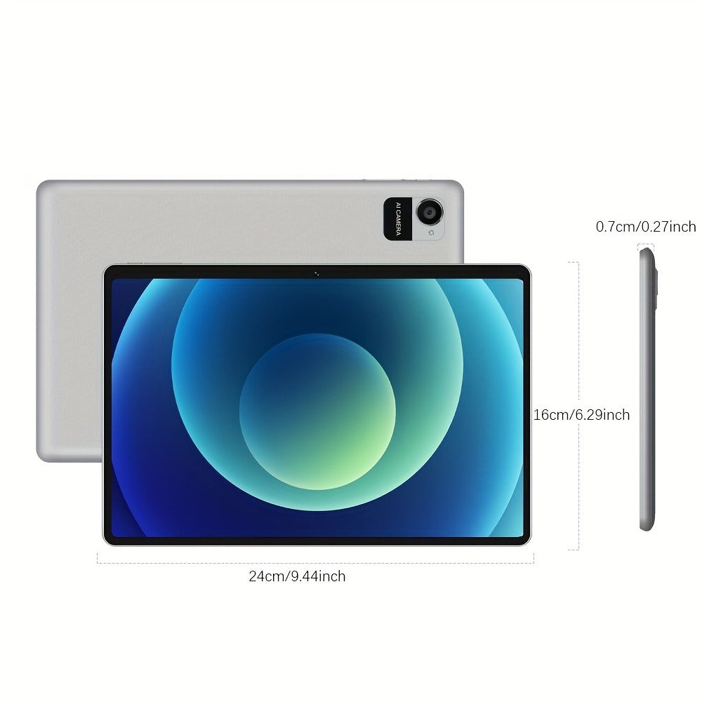 CRELANDER W30 Android 15 Tablet 12GB RAM 128GB ROM 2-in-1 with Keyboard Mouse Stylus Pen & Case, 2.4G/5G WiFi, GMS Certified, GPS, 1TB Expandable Storage, Dual Camera, Portable Tablet PC for Work Study