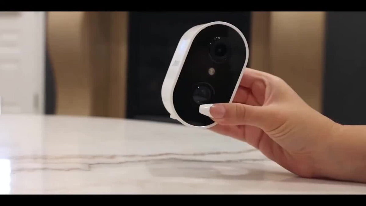 3MP Driveway Outdoor Security Camera with PIR Human Detection – AI Motion Alert, Full Color Night Vision, Two-Way Audio, Siren Alarm, 5000mAh Battery, Alexa Compatible