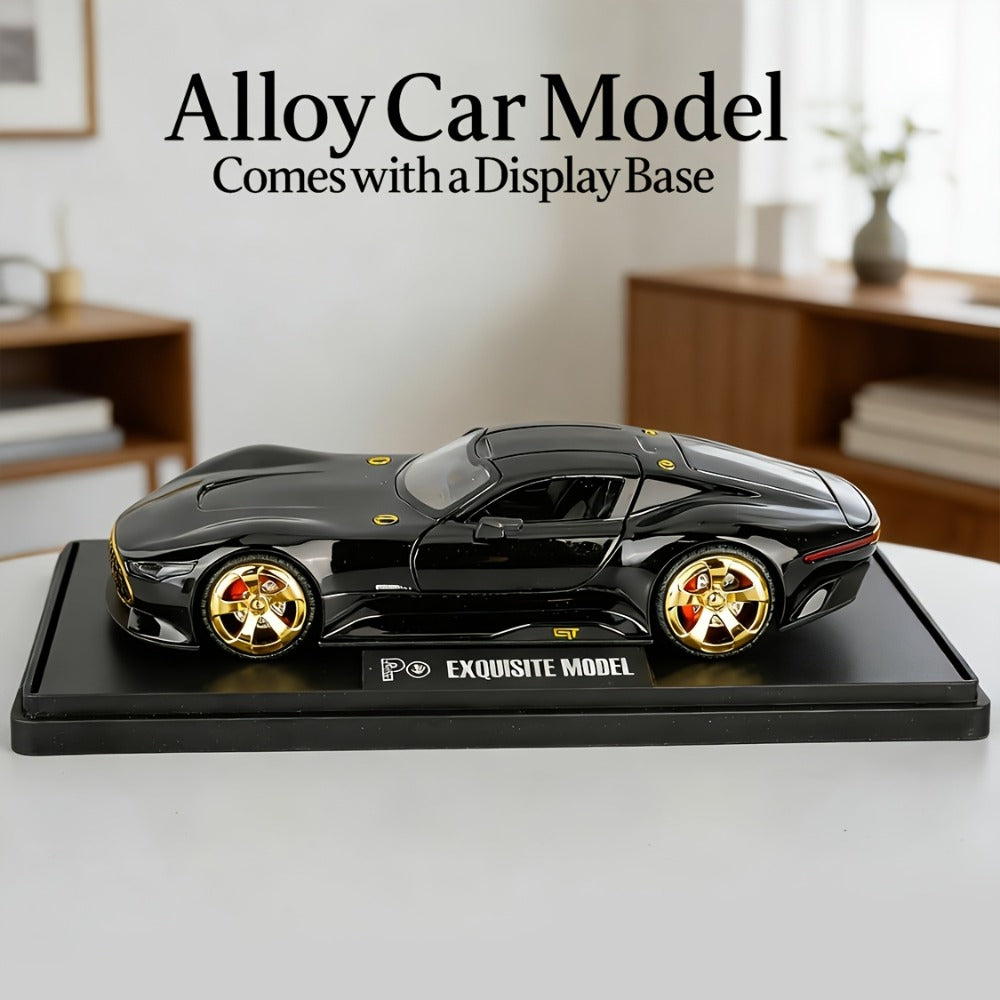 Mercedes-Benz GT Diecast Model Car with Gull-Wing Doors, Zinc Alloy Static Display Collectible