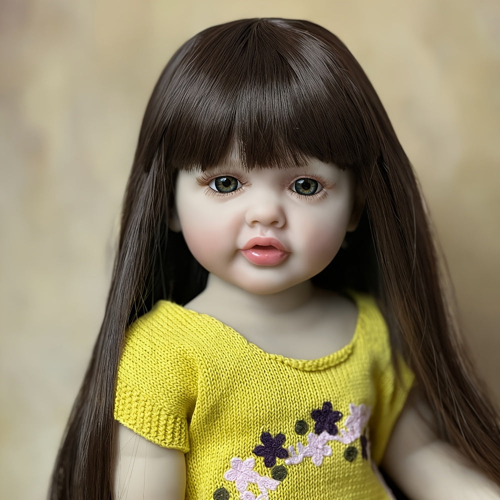 22-Inch Princess Toddler Reborn Doll with Full Vinyl Body