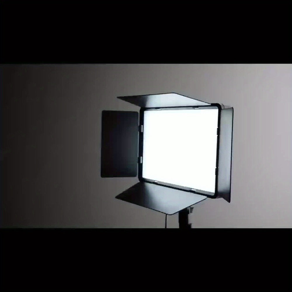 LED Fill Light Kit Studio Photography Lighting Set 10-Inch Square Dimmable 3 Color Modes with 51-Inch Adjustable Tripod 4pcs Baffles for Video Recording Live Streaming Selfie Conference Photo Studio