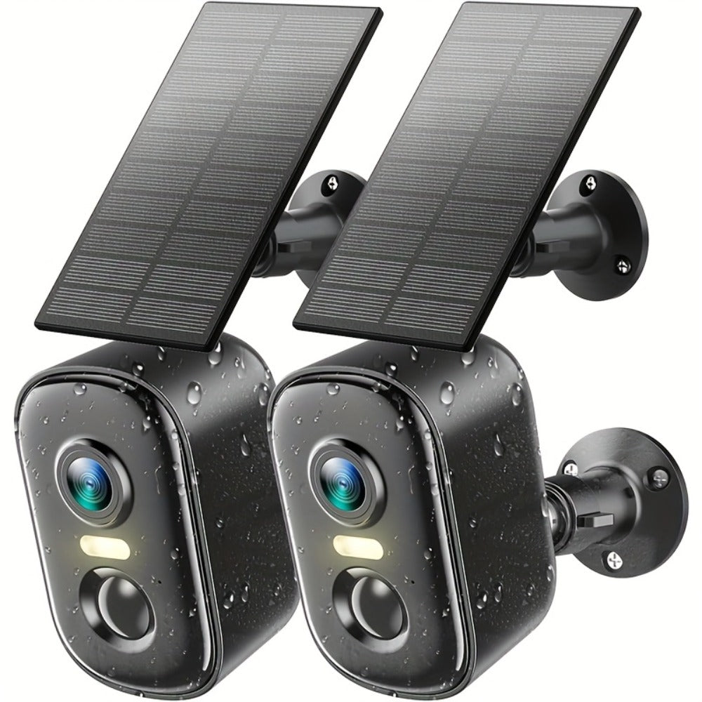 Solar WiFi Security Camera Indoor Outdoor – Dual Band 5G & 2.4GHz, Wire-Free Home Surveillance, Pet & Baby Monitor, Smartphone App Control, Rechargeable Solar Powered by Wesecuu