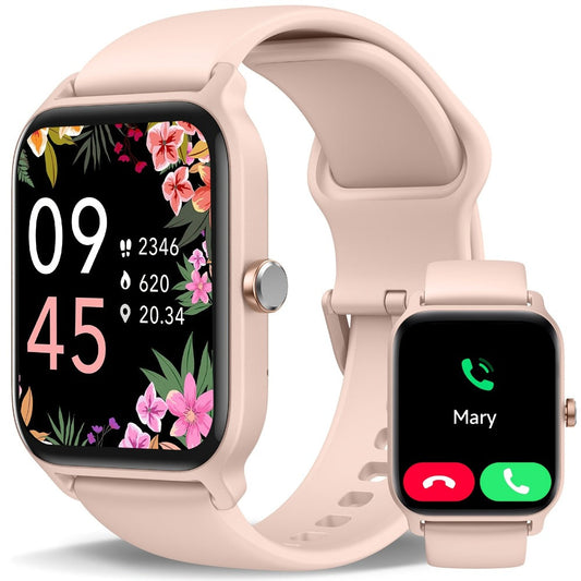 Smartwatch with Built-in Alexa FAWEIO 1.8" HD Touch Screen, Bluetooth Calling, 100+ Sport Modes, Fitness Tracker Heart Rate Sleep Monitor, Compatible with iPhone & Android – Smart Watch for Women Men 14 Colors