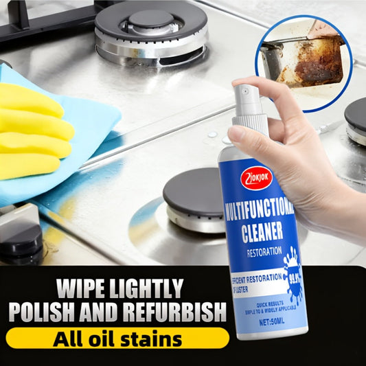 Kitchen Degreaser Spray Kit for Grease Cleanup, 1.69 oz with Sponge & Towel
