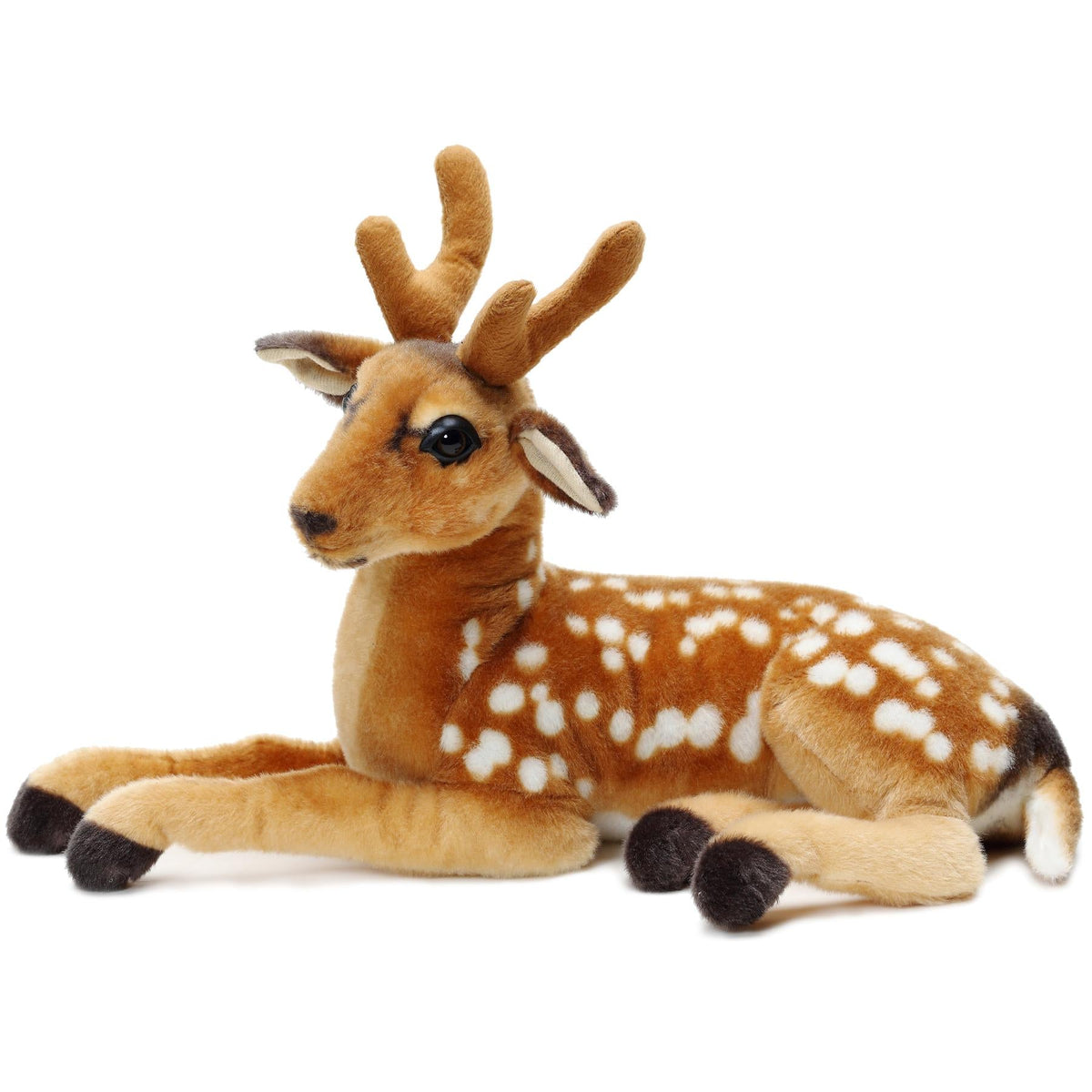 Large Deer Stuffed Animal Plush 21 Inch – Dorbin the Deer Soft Realistic Woodland Plush Toy by Viahart, CPSIA Safe with Character Story, Birthday Gift for Kids Animal Lovers