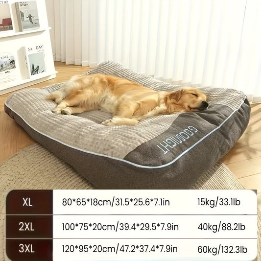 Plush Dog Crate Mat with Raised Edges for Dogs & Cats, XL, XXL & XXXL