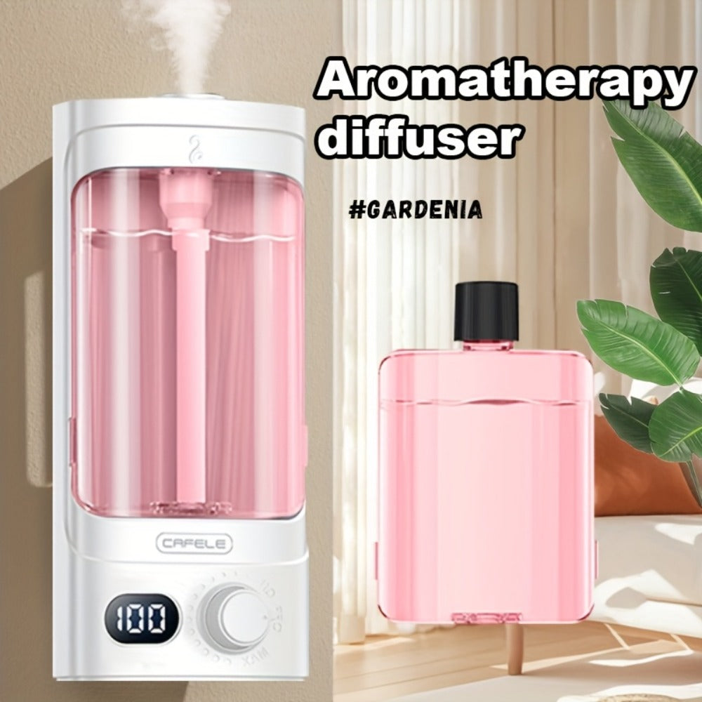 300ml Essential Oil Diffuser 100-Level Mist Control USB Rechargeable – Ultrasonic Soundwave, Auto Shut-Off, Whisper-Quiet Aromatherapy Diffuser for Home Office Bedroom Pet Room, Bundle with Essential Oils