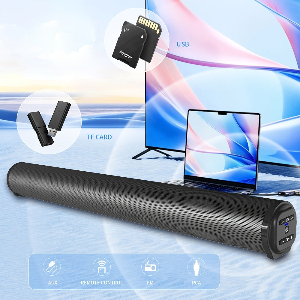 4D Surround Sound Subwoofer Speaker – Wireless & Wired, USB Plug & Play, Party Speaker for Laptop, Home Theater & Music Devices, Birthday Gift Idea