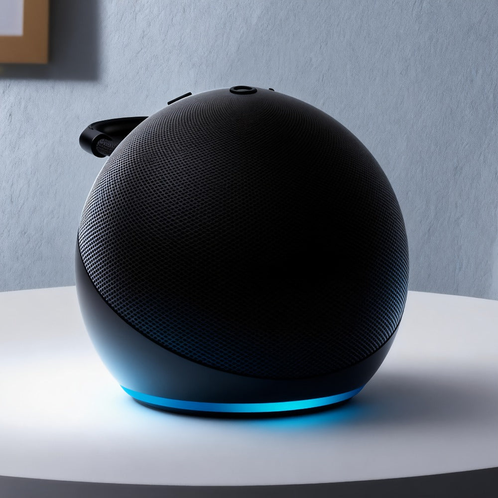 Spherical Bluetooth Speaker with RGB LED Light – Wireless Subwoofer, TWS Stereo Pairing, Portable Base, 360° Surround Sound, Globe Shape Wireless Speaker for Home, Desktop & Holiday Gifts