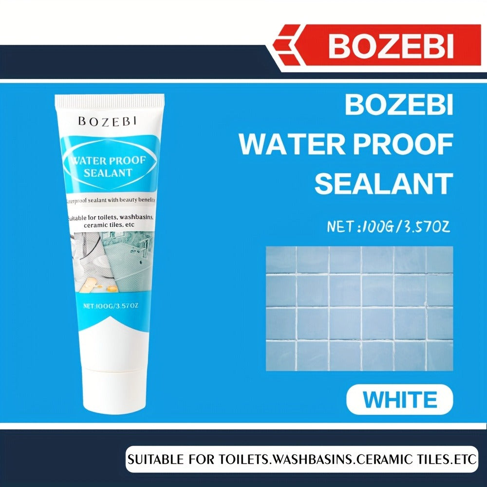 Waterproof Tile Grout Sealant Gap Filler for Kitchen & Bathroom – Odorless Strong Adhesive Tile Refill Agent for Sink Floor Wall Cracks, White 100g (3-Pack)