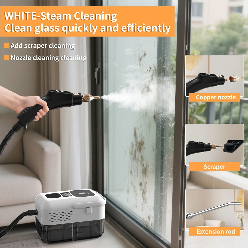 Portable Steam Cleaner High-Temperature High-Pressure Handheld Steamer for Home, Carpet, Tile & Grout Cleaning – 9-Speed Adjustable, 3 Models: Basic, Upgraded & Smart