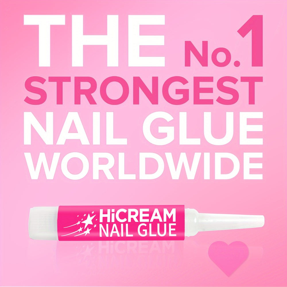 Nail Glue Set for Press On Nails Water Resistant Unscented Brush On Liquid Adhesive DIY Nail Art Enhancement Gel Formula Multi-Pack 14pcs 28pcs