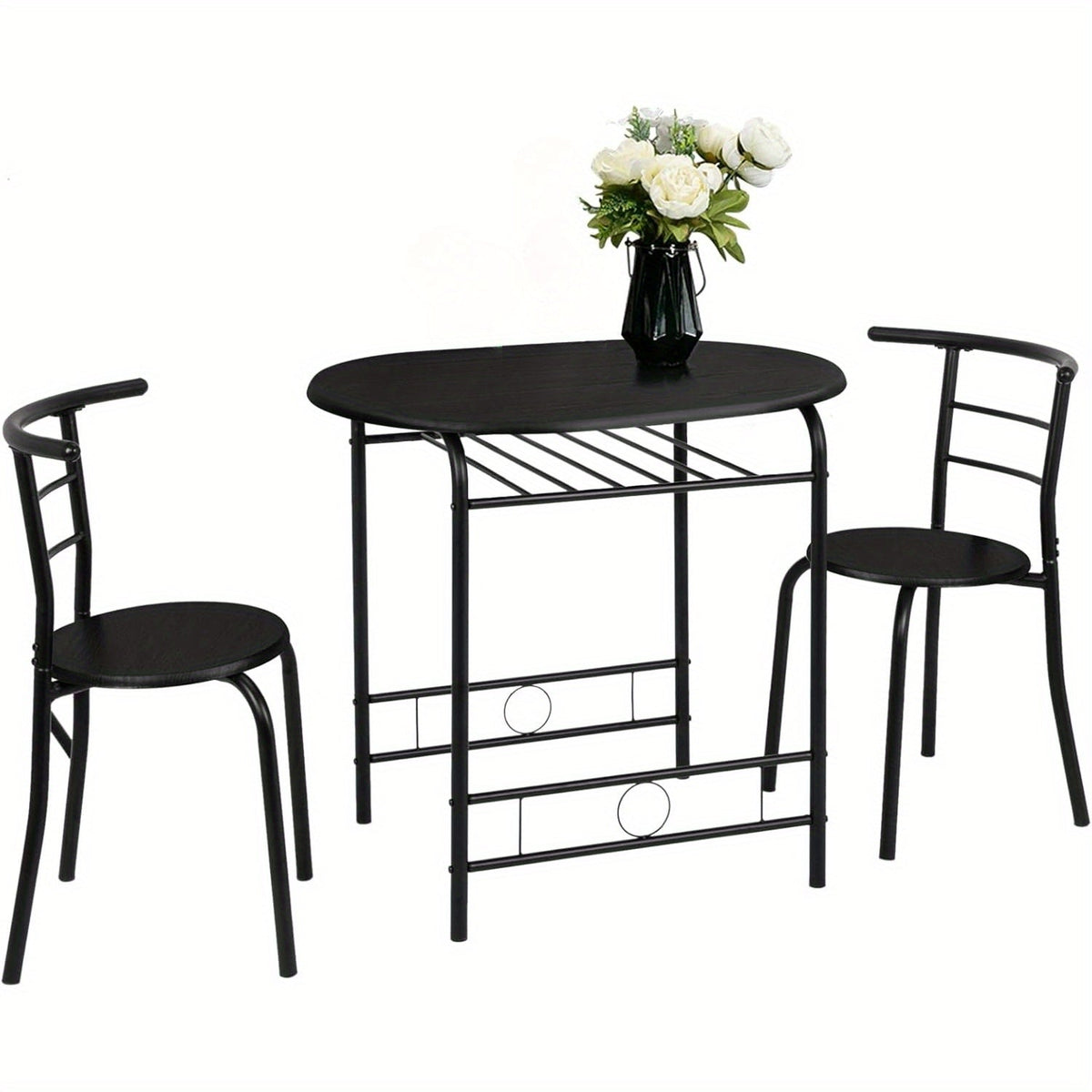 Dining Table Set shown in the Black option