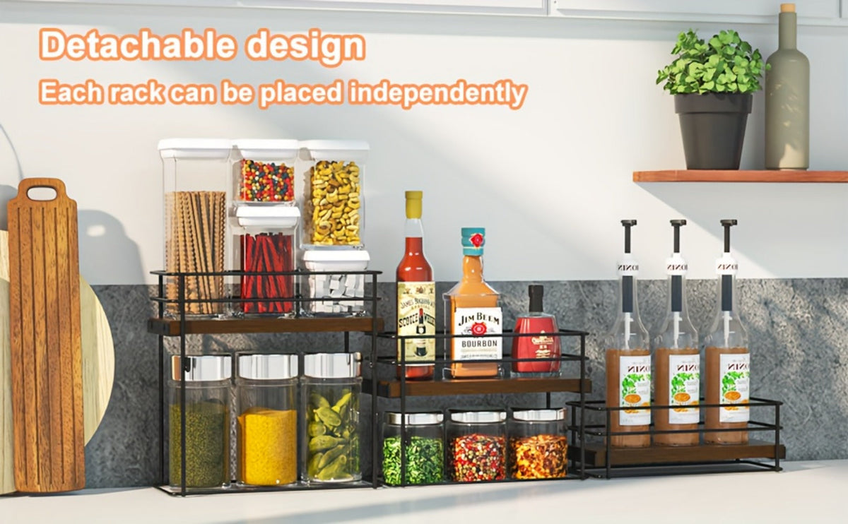 3-Tier Kitchen Storage And Organization with Tool-Free Assembly detail image - detail view 9