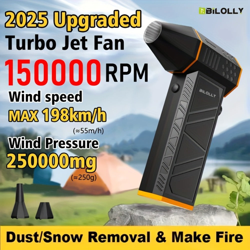 Electric Air Duster 150000RPM Cordless Turbine Blower with 8000mAh Battery & 13kPa Suction – Canned Air Alternative Jet Blower for Keyboard, Computer, Car & Home Cleaning, No Refills Needed