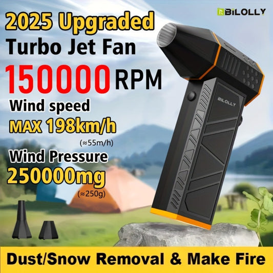 Electric Air Duster 150000RPM Cordless Turbine Blower with 8000mAh Battery & 13kPa Suction – Canned Air Alternative Jet Blower for Keyboard, Computer, Car & Home Cleaning, No Refills Needed