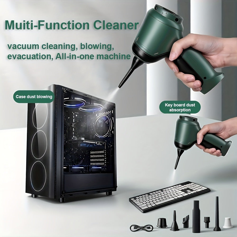Cordless Handheld Vacuum Cleaner 3-in-1 Wireless with High Suction Power, Extended Battery Life – Portable Car & Home Vacuum for Dust, Debris & Pet Hair with Suction, Air Extraction & Blowing Modes