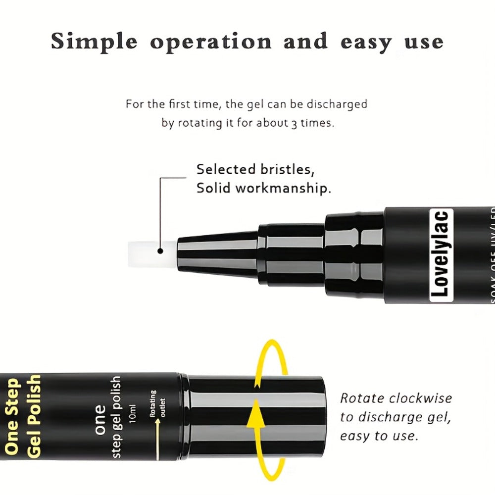 Magnetic Cat Eye Gel Nail Polish Pen 3-in-1 All-in-One Base Coat Color Top Coat - Ultra-Bright High-Saturation Polygel, Long-Lasting Chip-Resistant DIY Nail Art for Women, Salon & Home Use