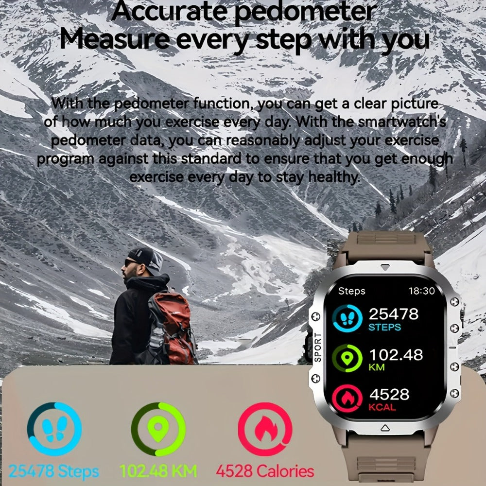 Multifunctional Smartwatch 100+ Sport Modes, Fitness Tracker & Step Counter Pedometer, Heart Rate SpO2 Sleep Monitor, Smart Notifications, Outdoor Activity Watch – Compatible with Android & iPhone, Gift for Men & Women