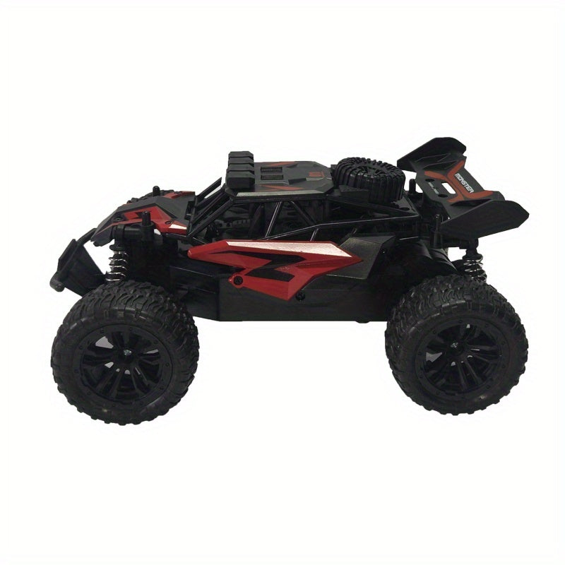 4WD All-Terrain RC Off-Road Truck with Alloy Steel Body, Red or Yellow