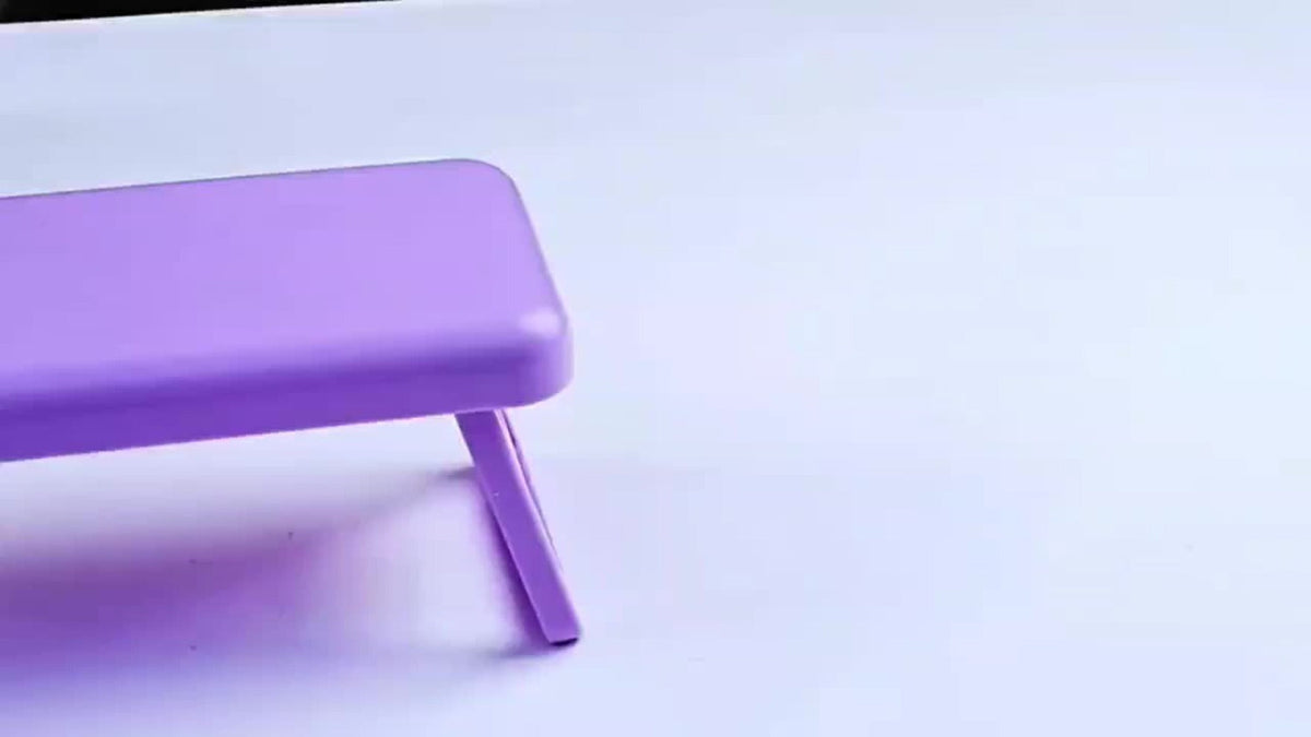 Folding Nail Armrest Hand Rest for Nail Technicians - Cushioned Wrist Support Pillow Bracket, Portable Manicure Table Stand, Professional Salon Nail Station Accessory, Pink White Purple