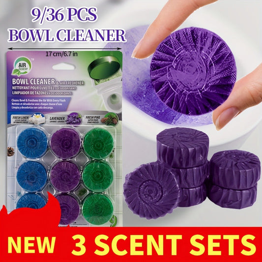 Automatic Toilet Bowl Cleaner Tablets, Fresh Linen, Lavender, Pine or Mix