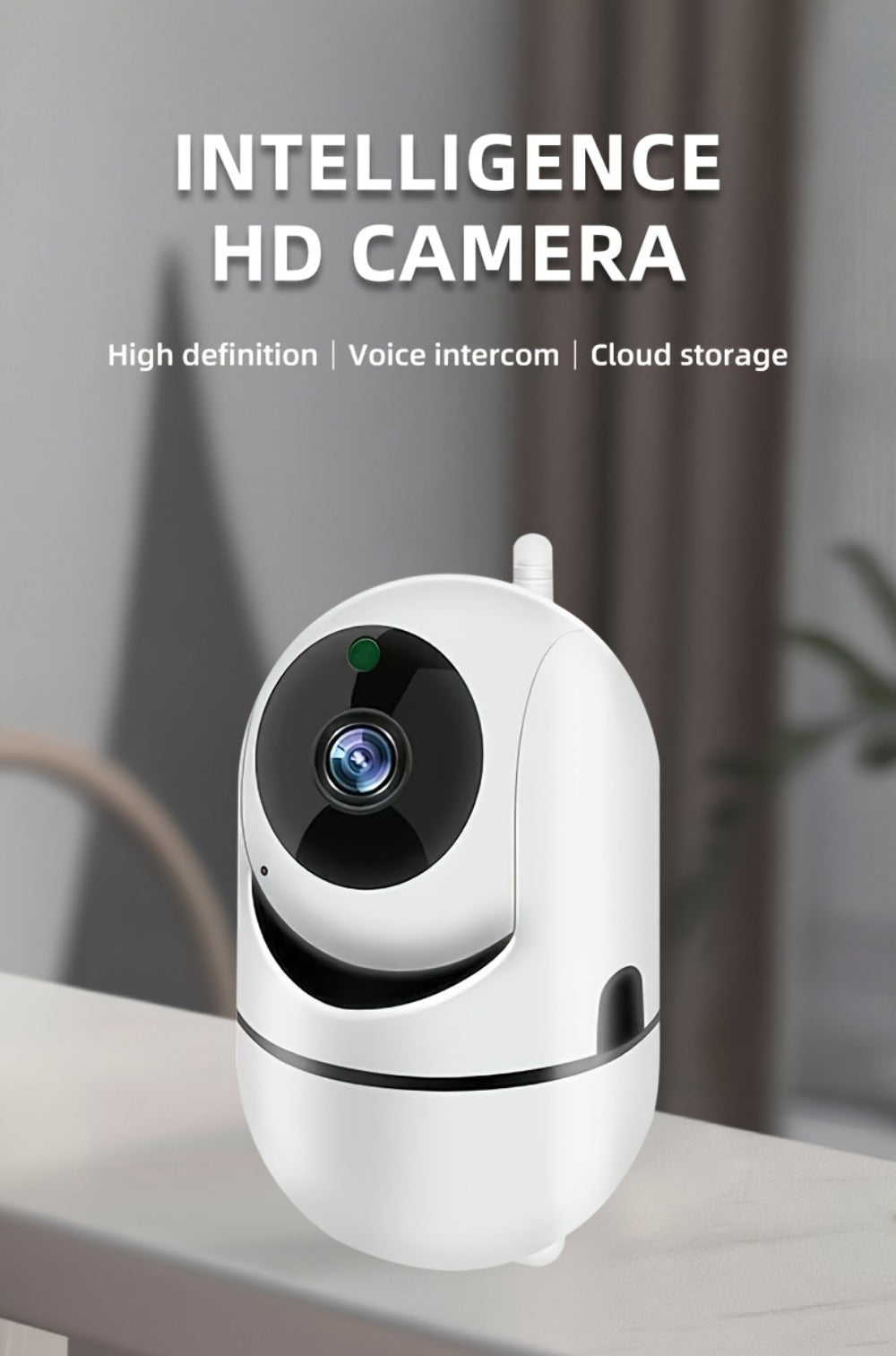 1080P Indoor Security Camera WiFi with Night Vision & Motion Detection – Two-Way Audio, Remote Viewing, Baby Monitor, Pet Cam, Home Surveillance Camera No Subscription