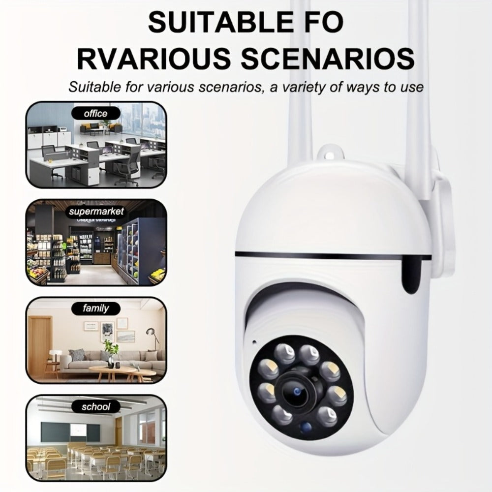 USB Powered Indoor Security Camera 1080P 360° Panoramic WiFi, Two-Way Audio, Motion Detection, SD Card & Cloud Storage – Wireless Home Nanny Baby Pet Monitoring Camera