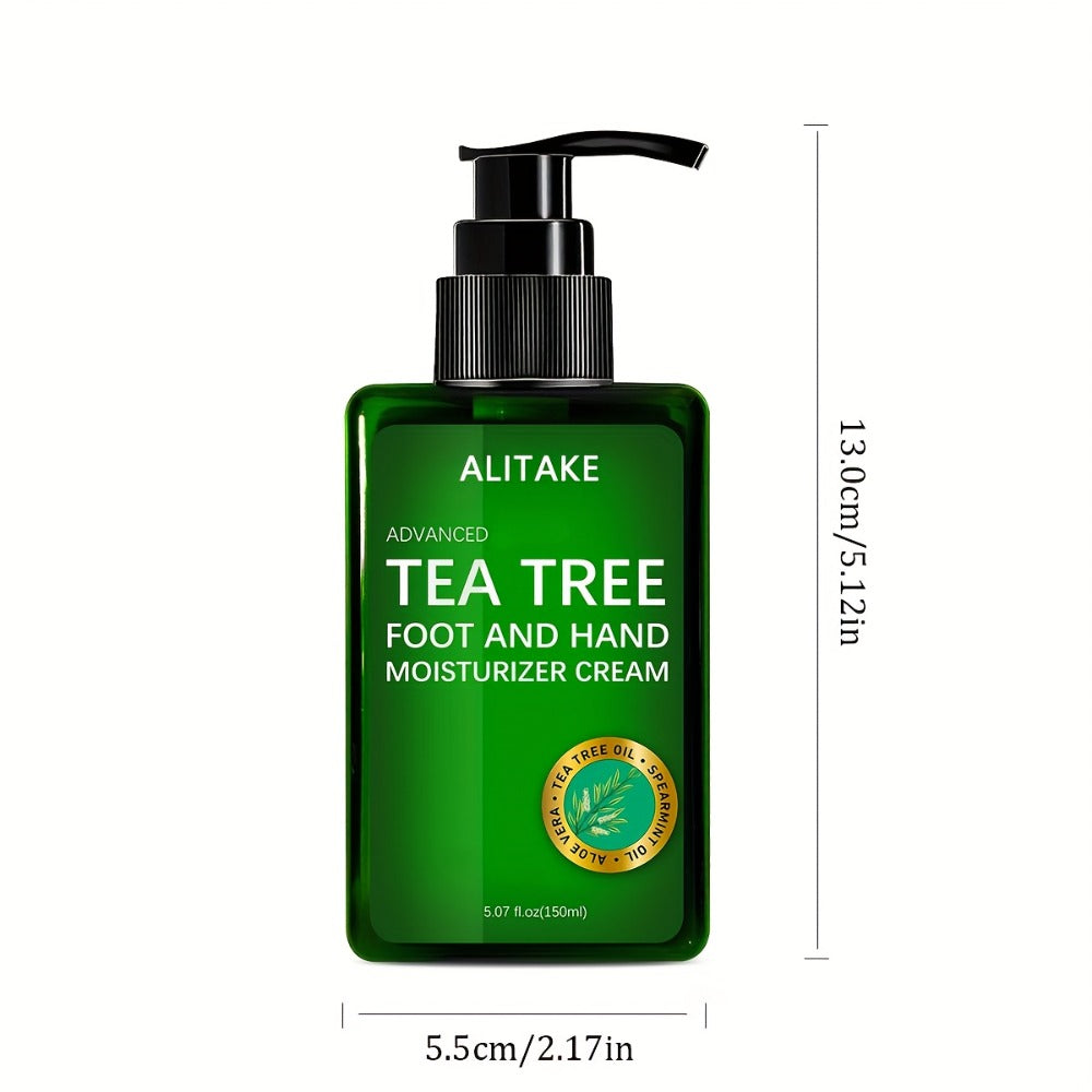 Foot Cream for Dry Cracked Heels & Hand Moisturizer — Natural Plant Extract Deep Nourishing Moisturizing Skin Care Cream for Women, Non-Greasy Fast-Absorbing Formula, Gift for Mom (150ml / 5.07oz)