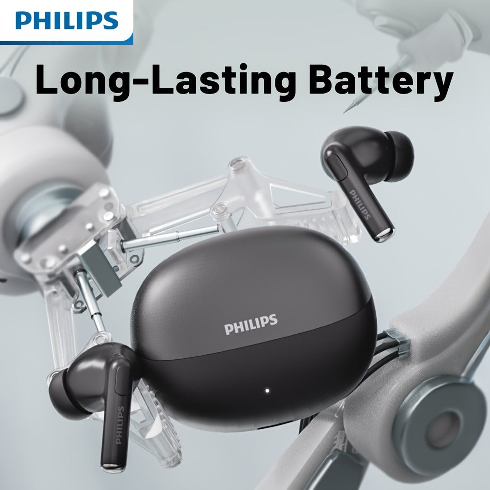Philips 2026 Wireless Earbuds V6.0 Dual Stereo In-Ear Noise Reduction Long Standby Type-C Charging Comfortable Fit for Birthday Independence Day Holiday Gift iOS Android