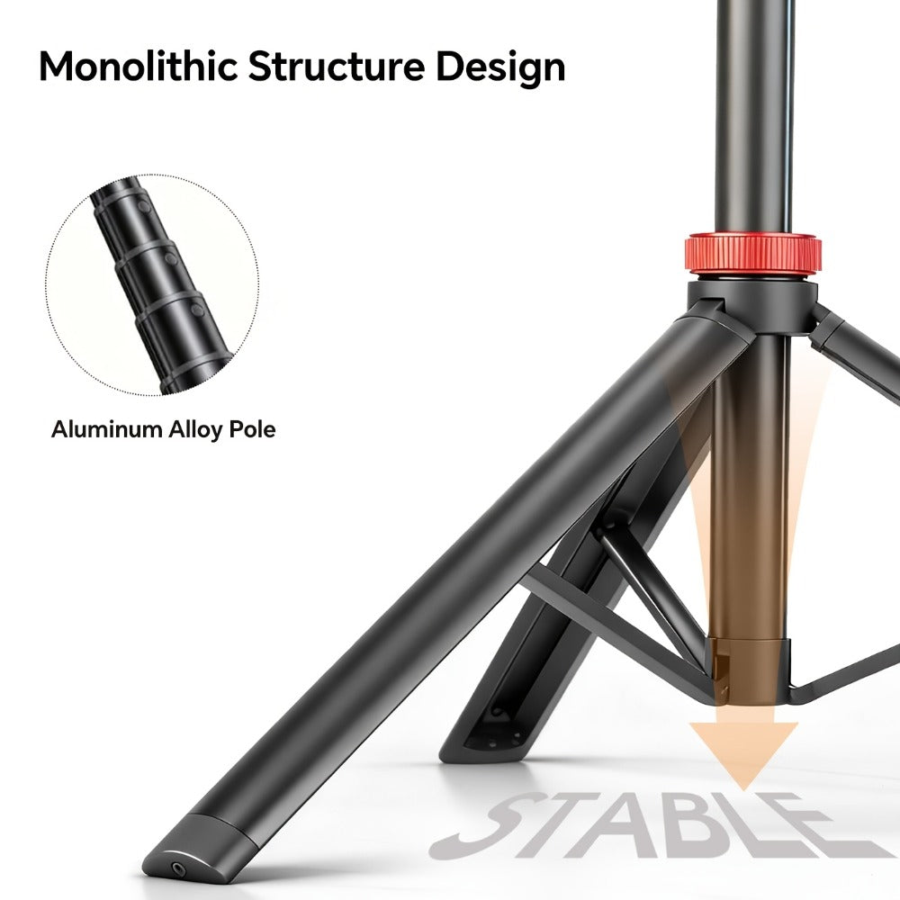 83 Inch Tall Phone Tripod Adjustable with Wireless Remote & Stable Base – Upgraded Extra-Tall Retractable Stand for iPhone 17/15/14, Android & Camera, Live Streaming, TikTok & Short Video Content