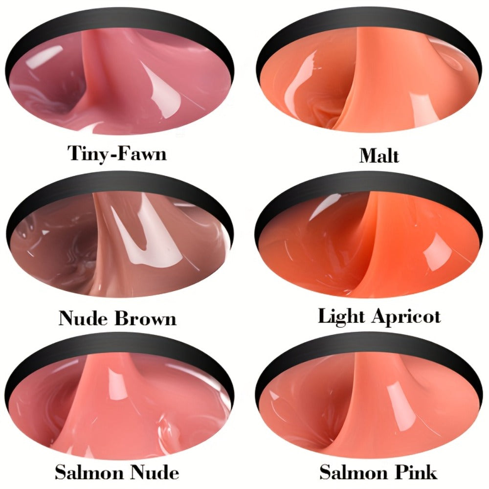 Builder Gel for Nail Extensions 150g Apex Strengthening Kit 13 Shades Clear White Pink Nude Milky Jelly Salmon UV LED Cure Professional Salon Home DIY Manicure Nail Art Women