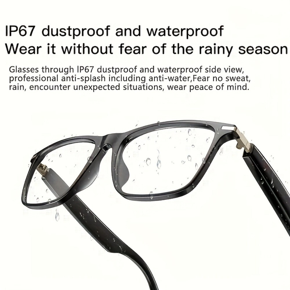 AI Smart Glasses with GPT Voice Assistant & Real-Time Translation 160+ Languages – Photochromic Lenses, Anti-Blue Light, Built-in Speaker & Mic, Unisex Wearable Tech Eyewear