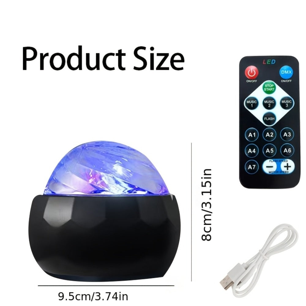 Northern Lights Aurora LED Lamp with Remote Control – USB Powered RGB Color Changing Table Light for Bedroom Gaming Room Party Holiday Gift