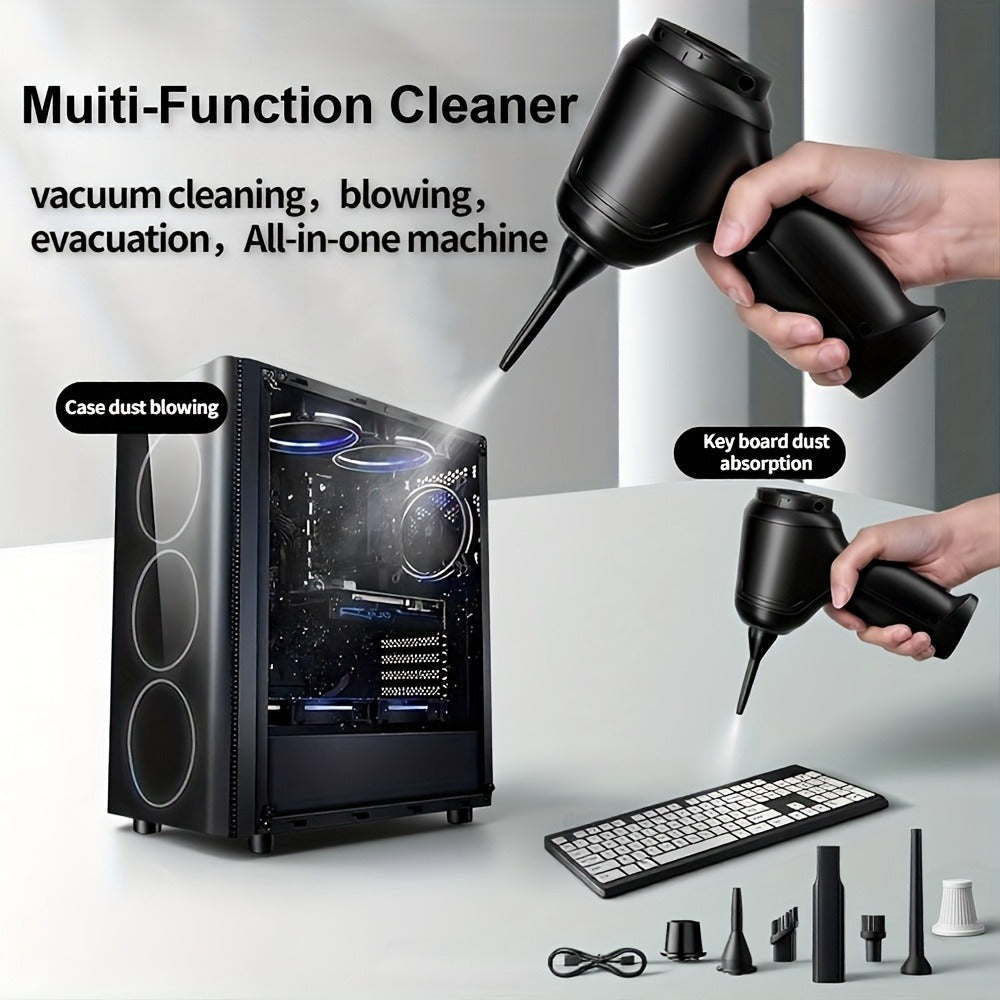 Cordless Handheld Vacuum Cleaner 3-in-1 Wireless with High Suction Power, Extended Battery Life – Portable Car & Home Vacuum for Dust, Debris & Pet Hair with Suction, Air Extraction & Blowing Modes